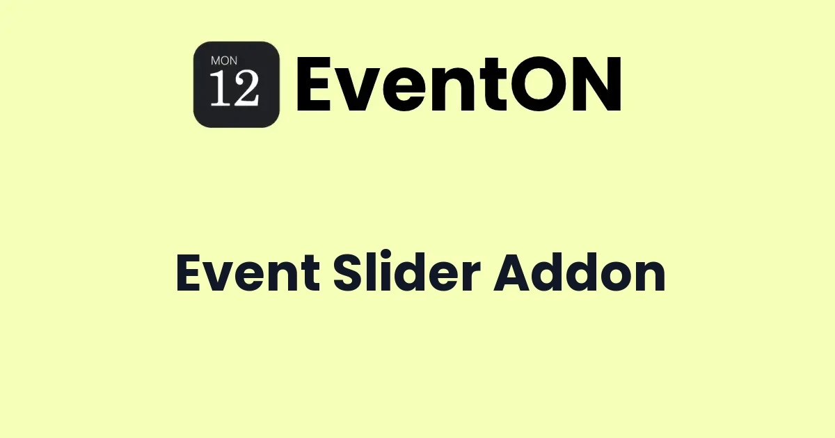 EventOn Event Slider Addon