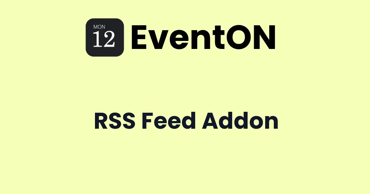 EventOn RSS Feed Addon