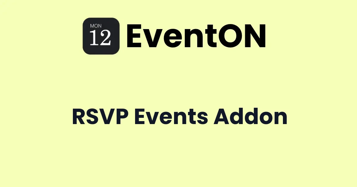 EventOn RSVP Events Addon