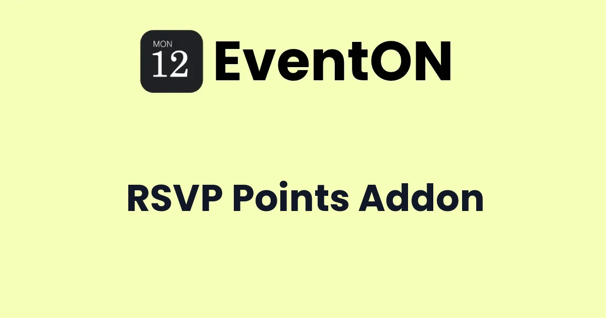 EventOn RSVP Points Addon