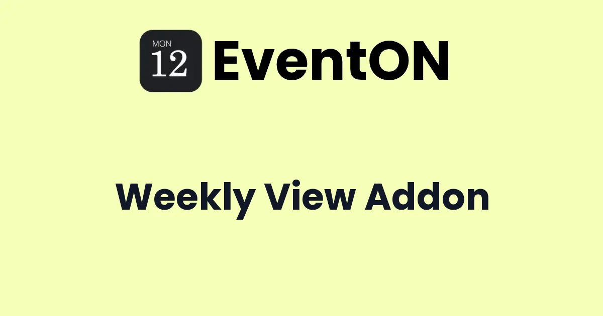 EventOn Weekly View Addon
