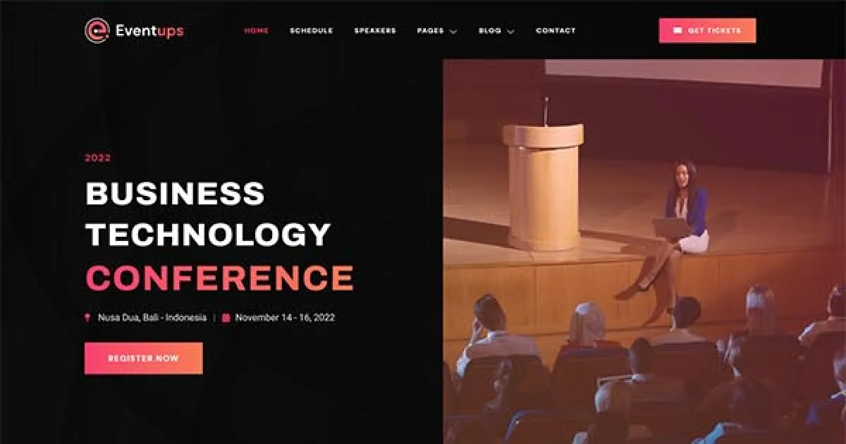 Eventups – Event & Conference Elementor Template Kit