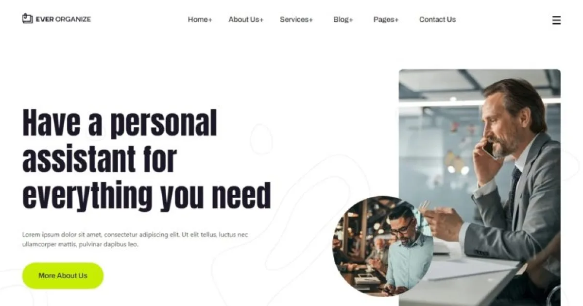 Ever Organize – Personal Assistant Elementor Pro Template Kit