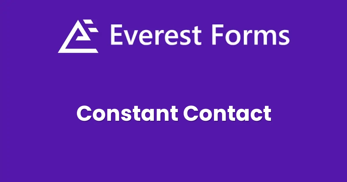 Everest Forms Constant Contact