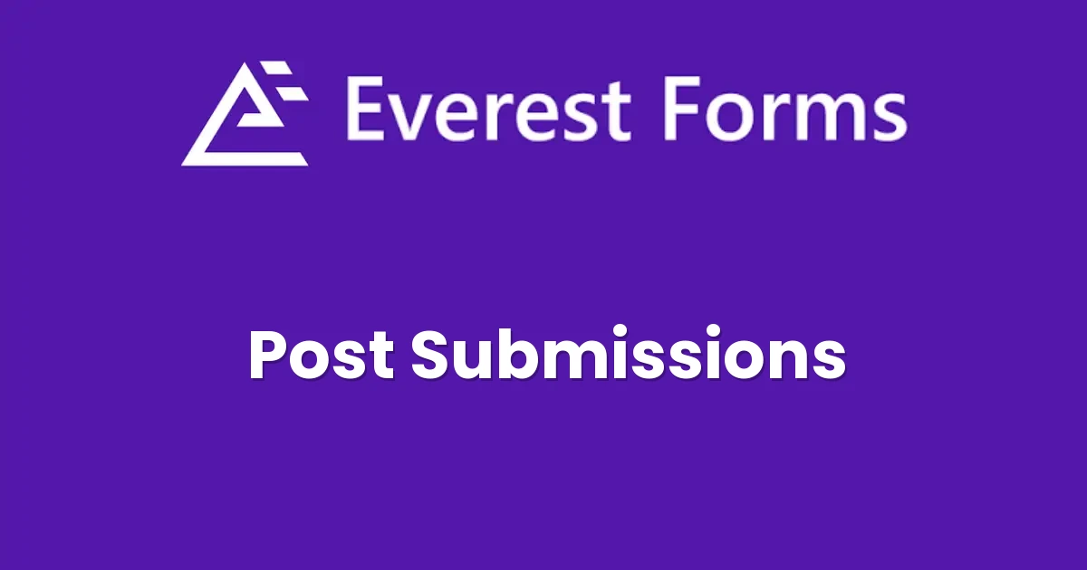 Everest Forms Post Submissions