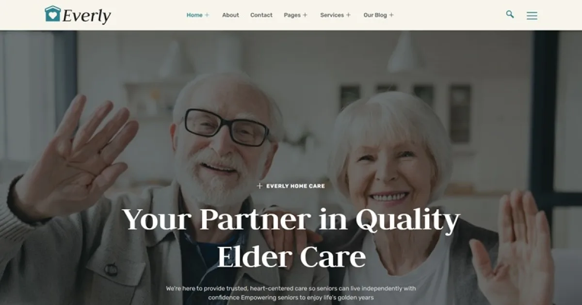 Everly – Home Care Services Elementor Template Kit