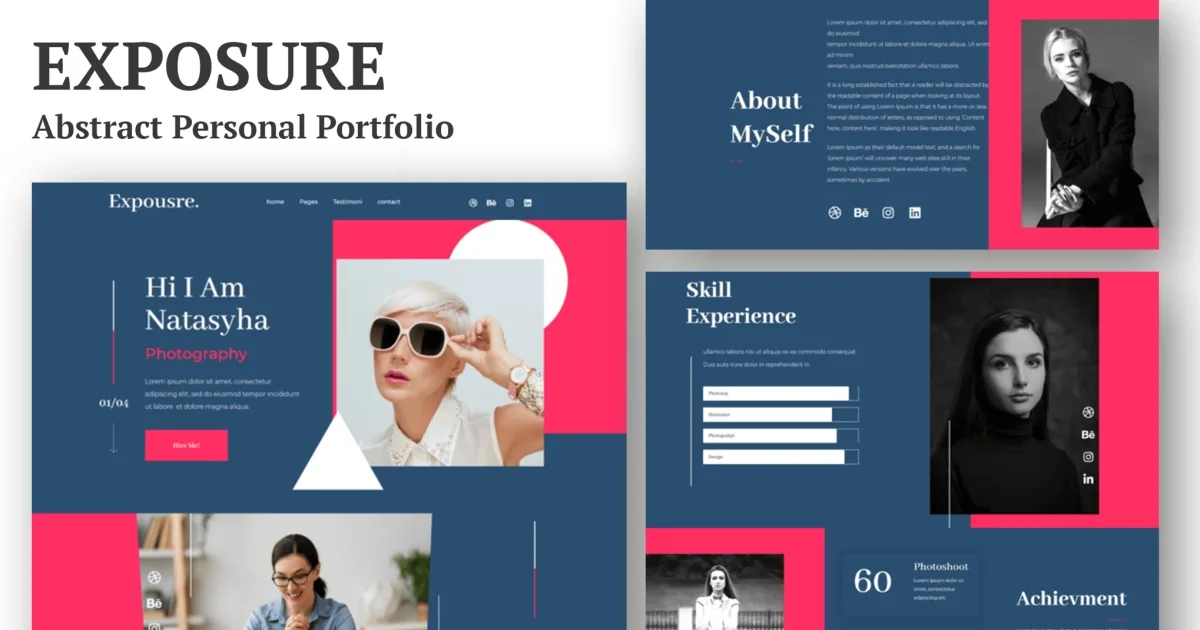 Exposure – Personal Portfolio Elementor Template Kit
