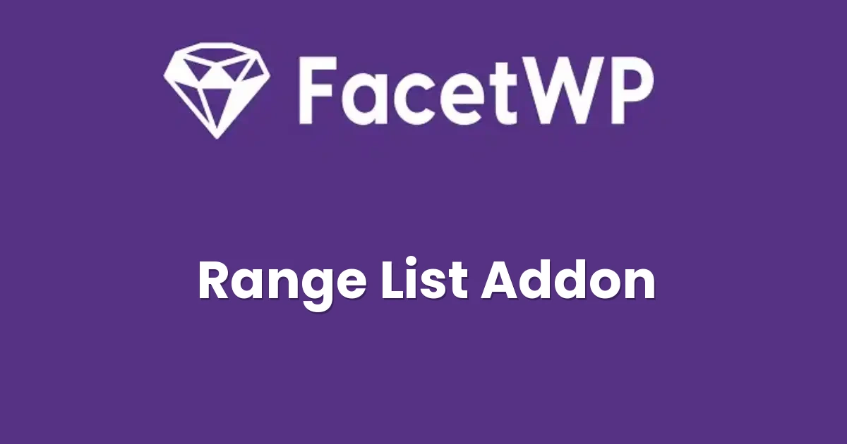 FacetWP Range List Addon