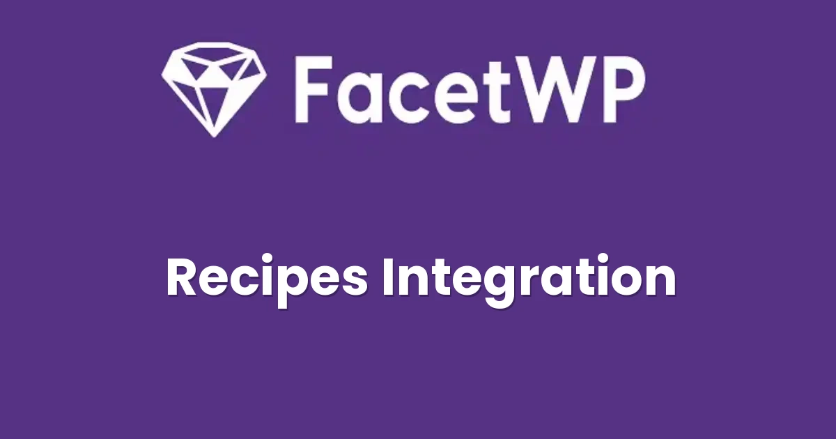 FacetWP Recipes integration