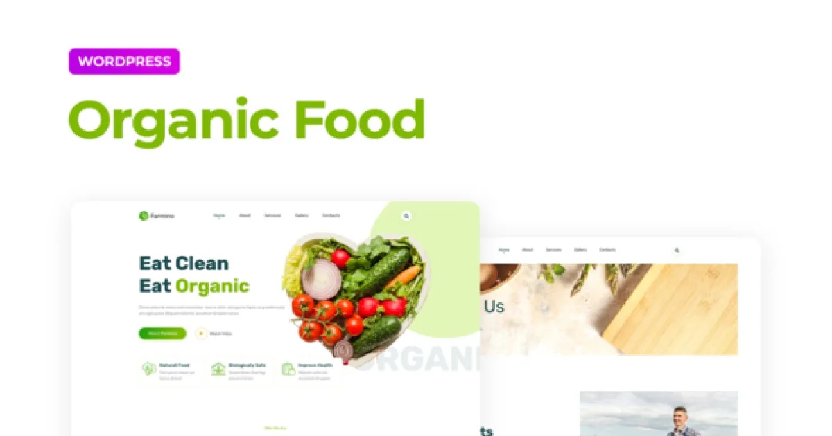 Farmino – Organic Food Template Kit - Official Release Preview