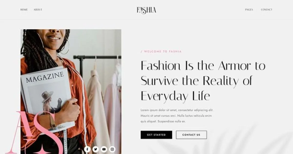 Fashia – Fashion & Clothing Designer Elementor Template Kit