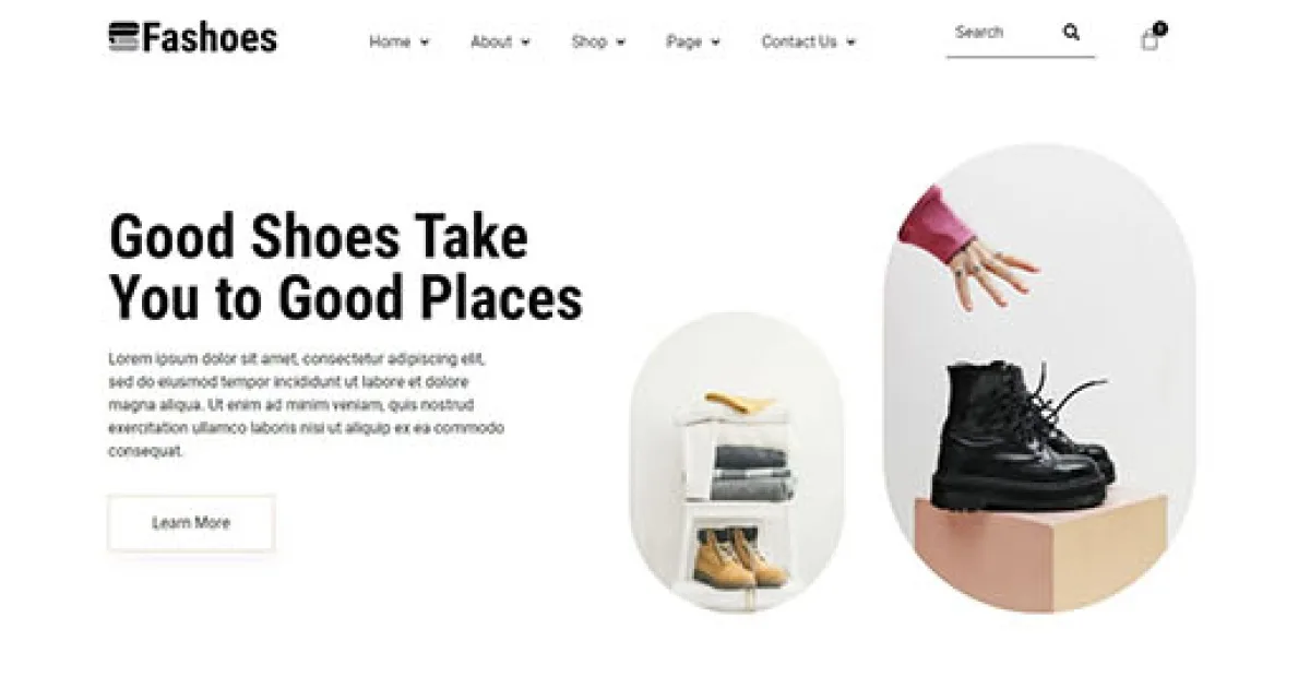 Fashoes – Minimal Fashion Store Elementor Template Kit
