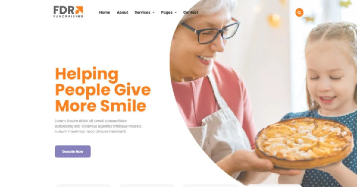 FDR – Fundraising Elementor Template Kit