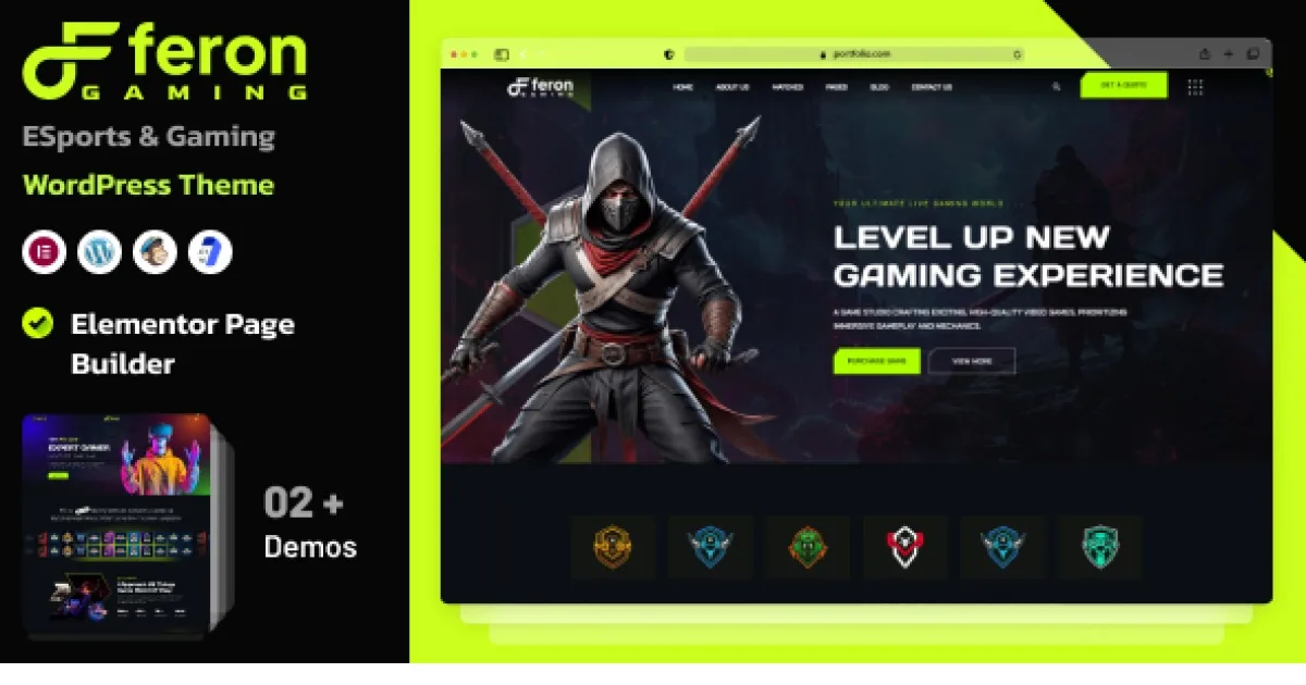 Feron – eSports and Gaming WordPress Theme