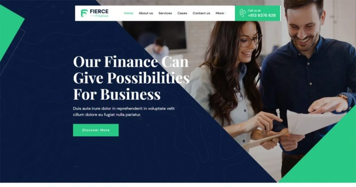 Fierce – Finance Elementor Template Kit