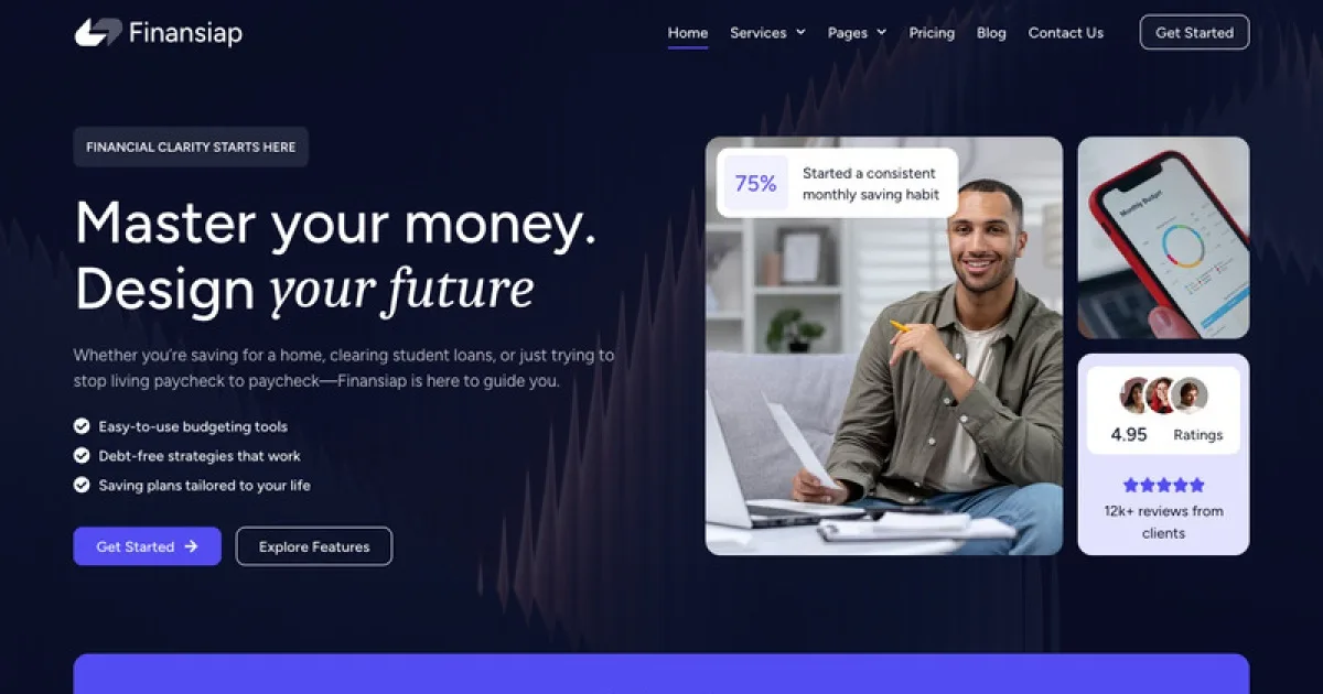 FinanSiap – Financial Coach & Consulting Elementor Pro Template Kit
