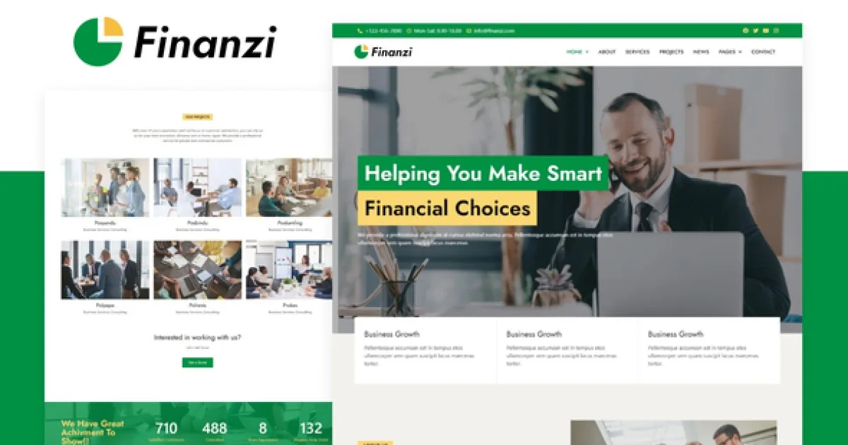 Finanzi – Finance & Business Elementor Template Kit