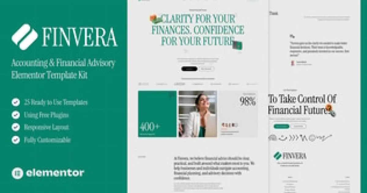 Finary Pet Care Veterinary Elementor Template