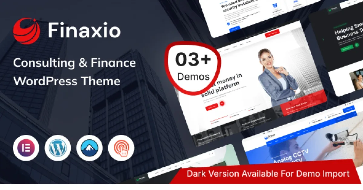 Finaxio – Consulting & Finance WordPress Theme 