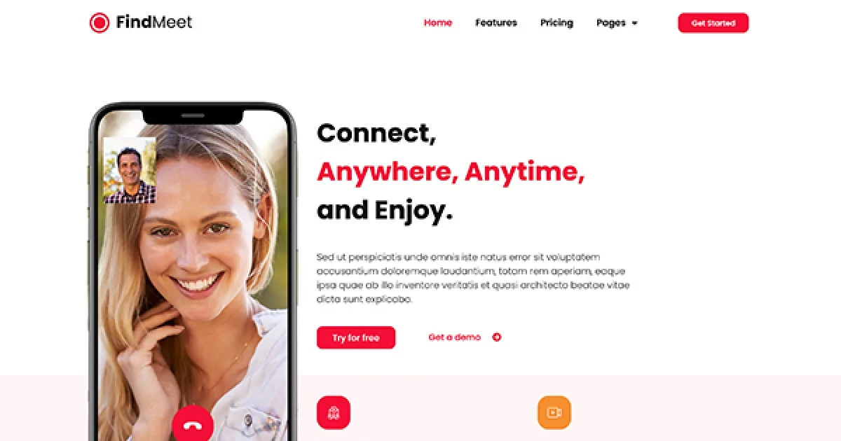 Findmeet – Video Conference Elementor Template Kit