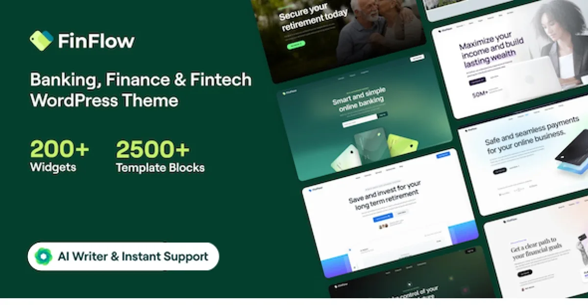 FinFlow Theme – Banking, Finance & Fintech WordPress Theme