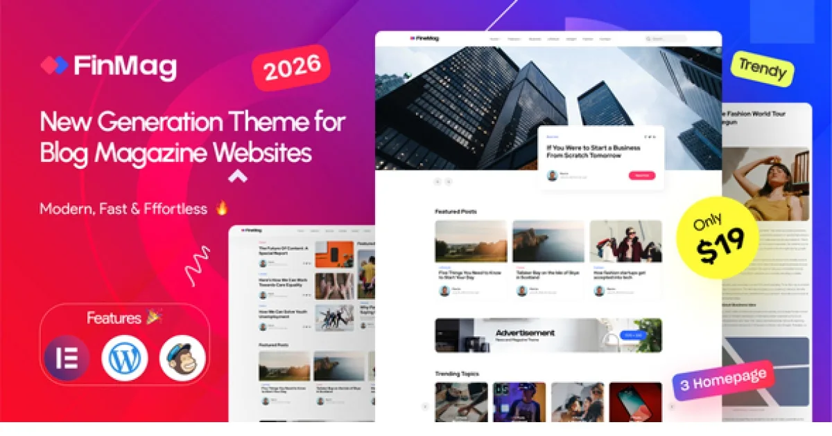 FinMag WordPress Theme - Official Release Preview