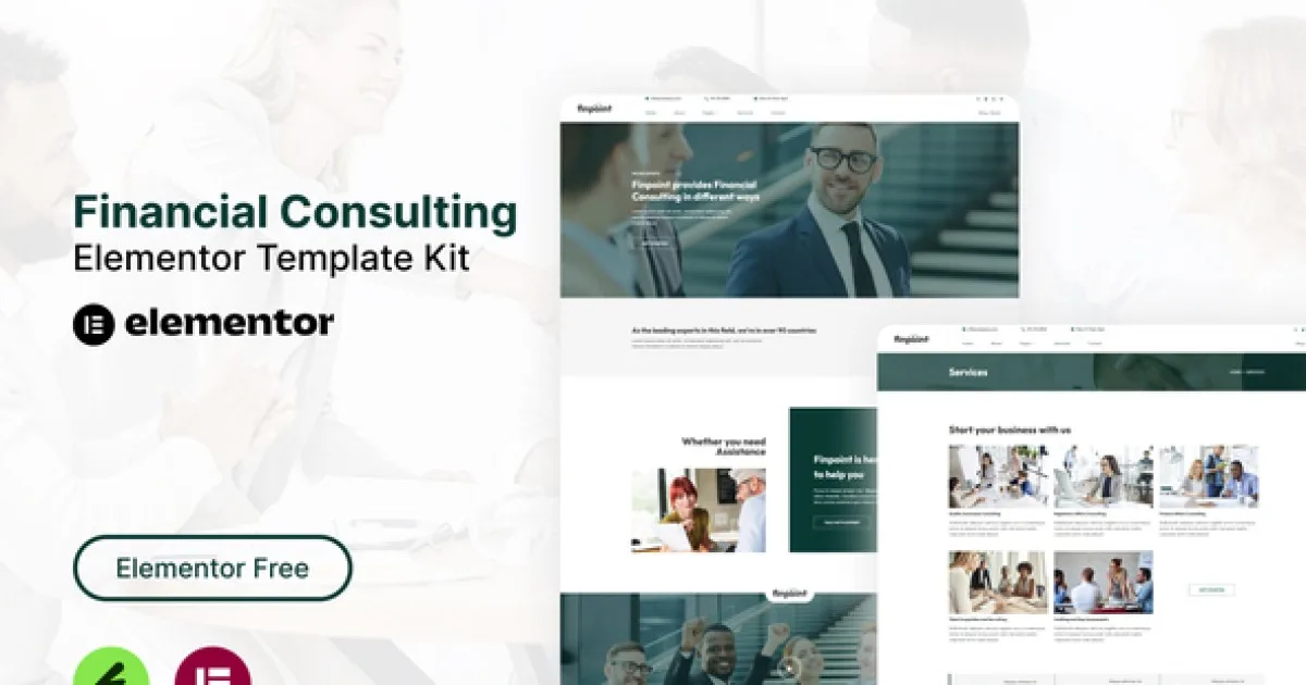 Finpoint – Financial Consulting Elementor Template Kit - Official Release Preview