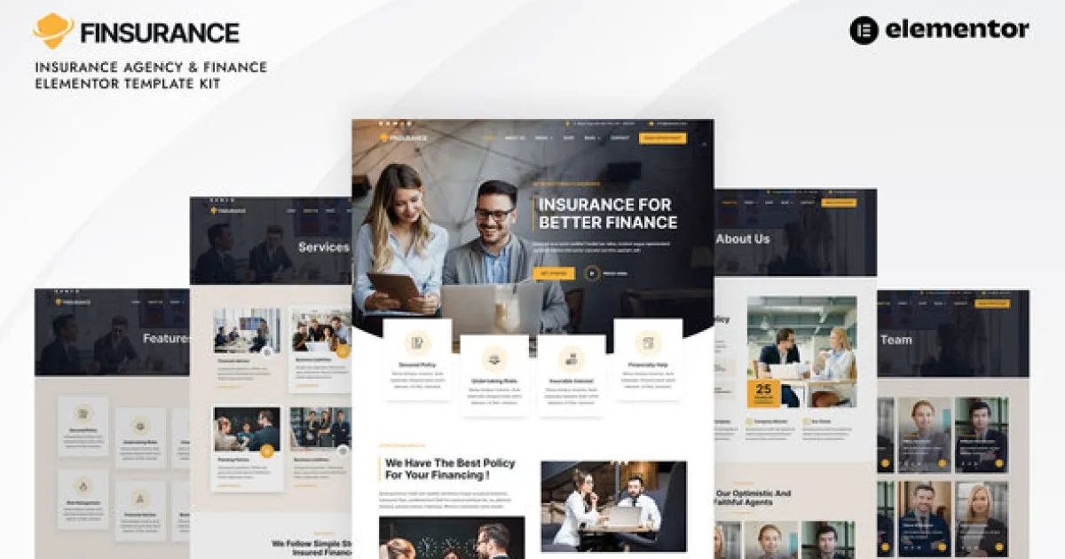 Finsurance – Insurance Agency & Finance Template Kit