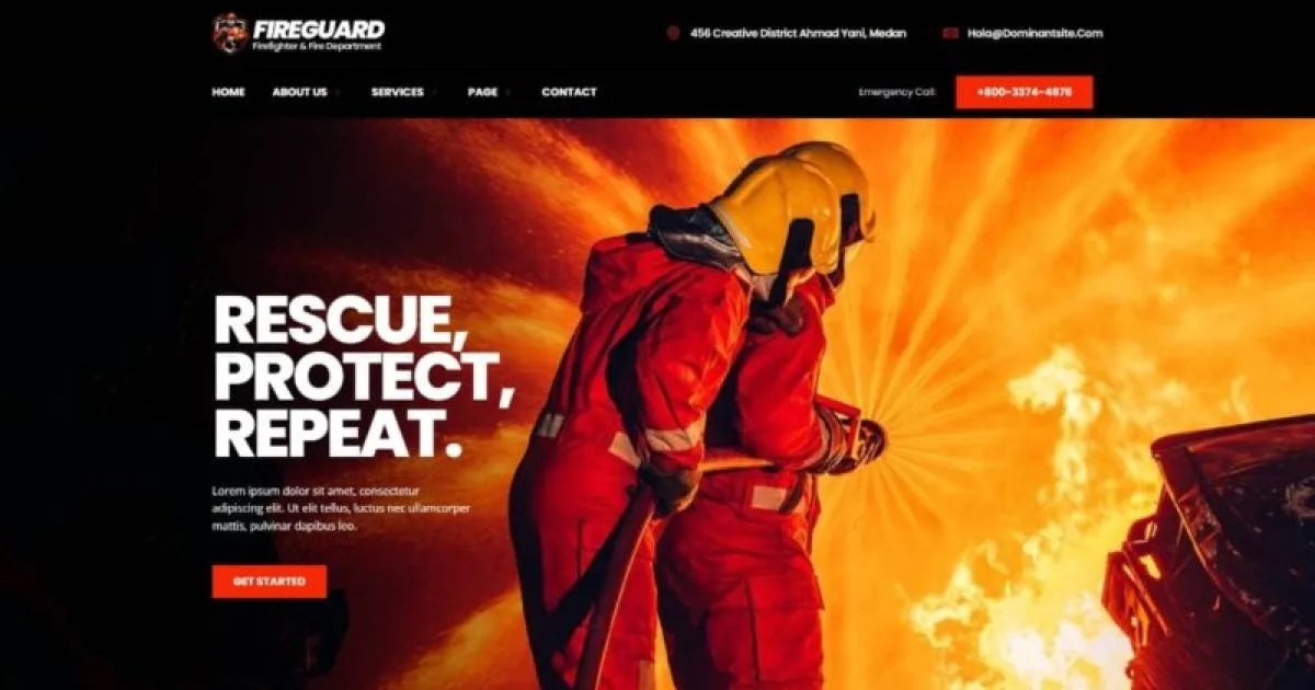 FireGuard – Firefighter & Fire Department Elementor Template Kit