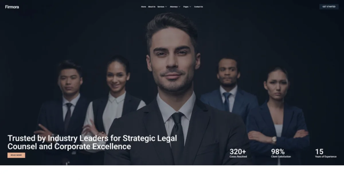 Firmora – Modern Professional Law Firm & Attorney Elementor Template Kit