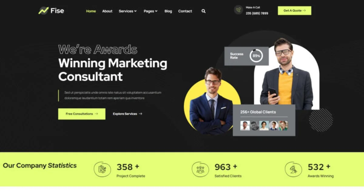 Fise – Business & Consulting Elementor Template Kit