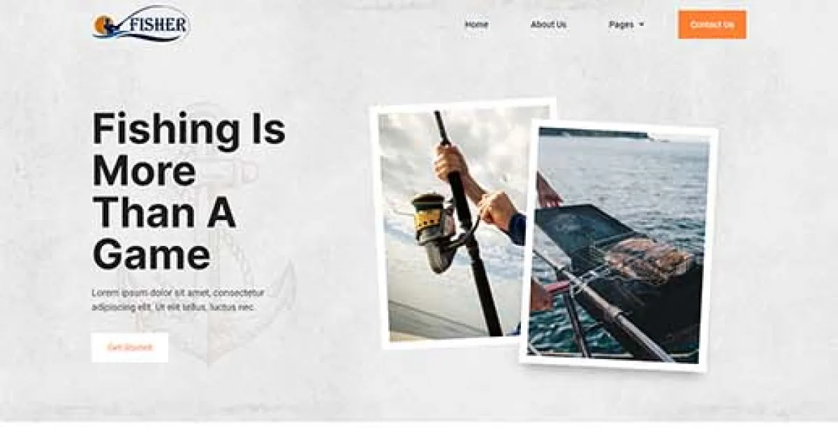 Fisher – Fishing Club Elementor Template Kit