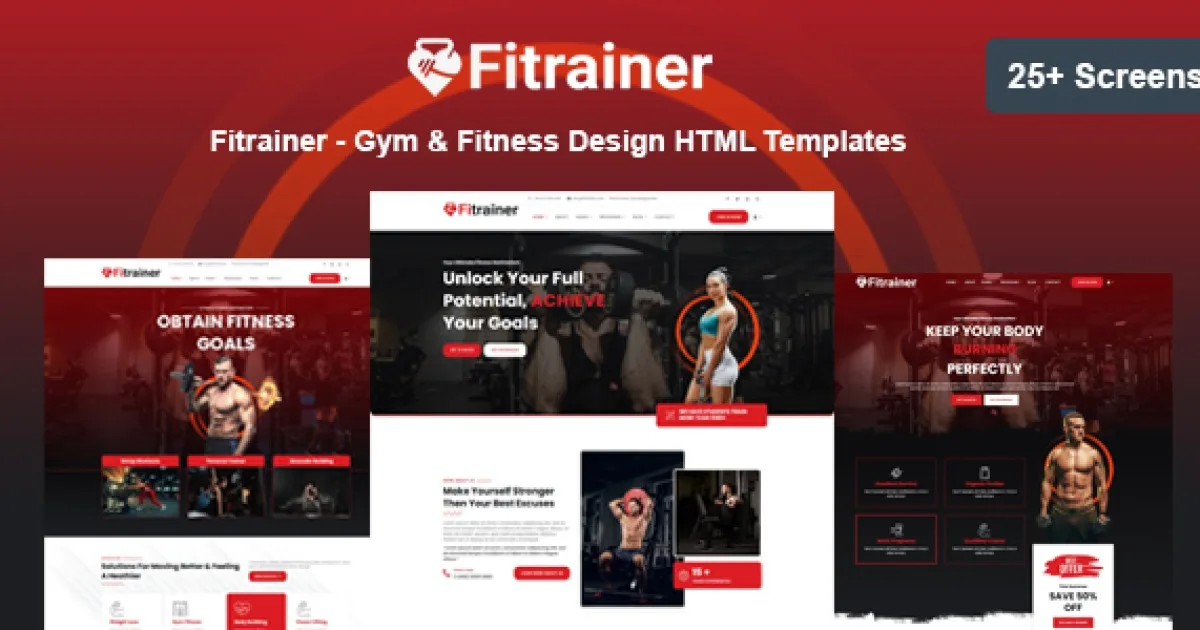 Fitrainer – Gym & Fitness HTML Templates - Official Release Preview
