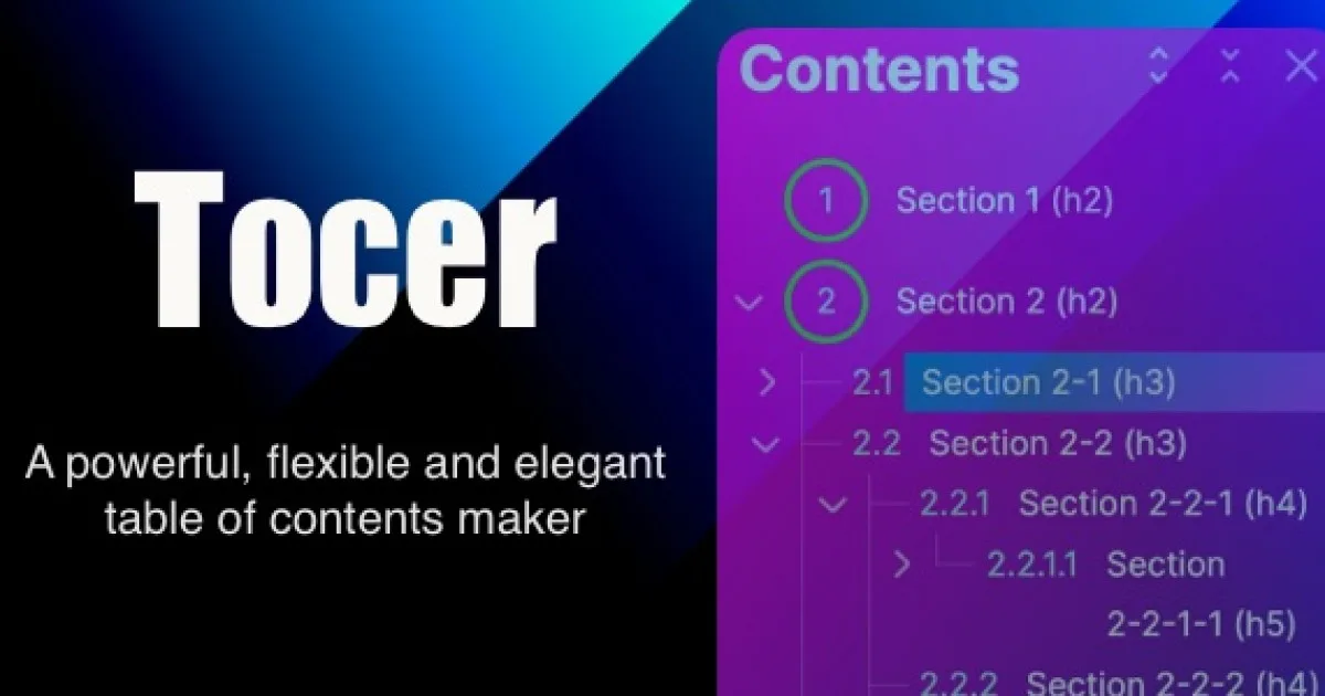 Fixed TOC PLugin