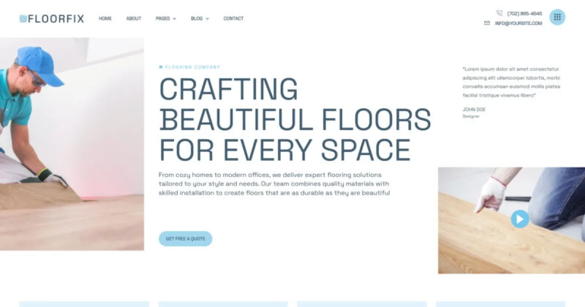 Floorfix – Paving & Flooring Services Elementor Pro Template Kit