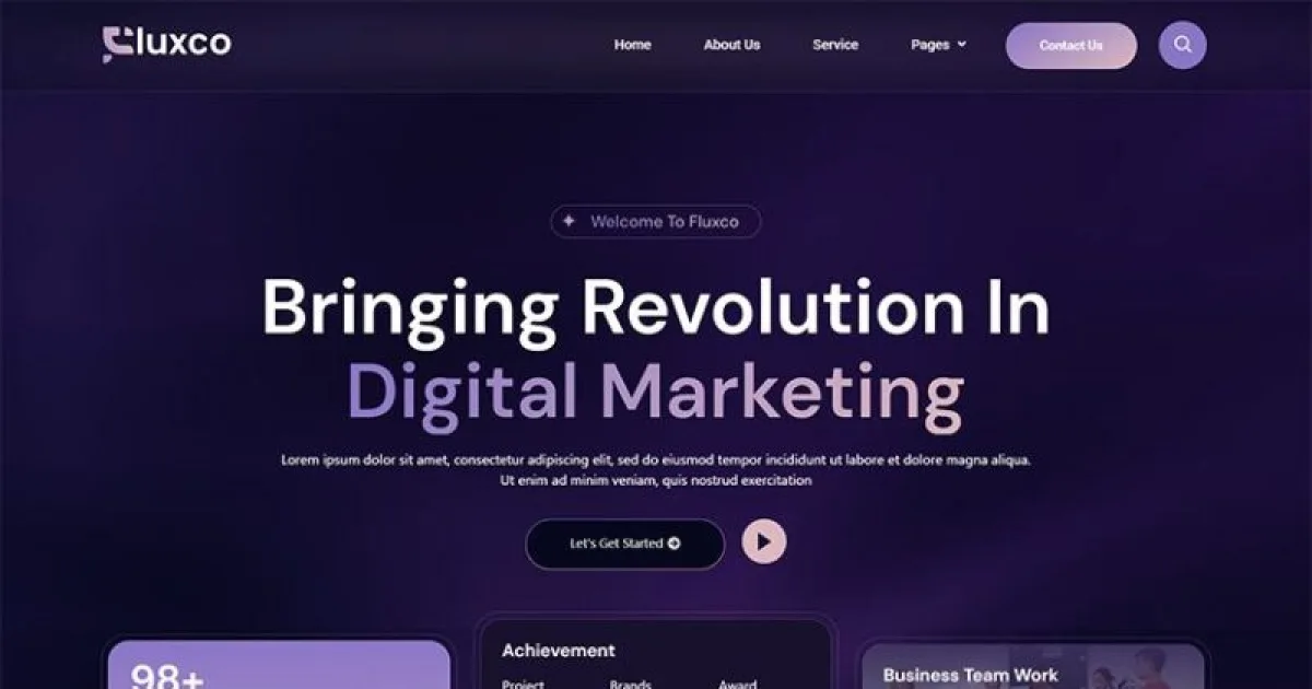 Fluxco – Digital Marketing Agency Elementor Template Kit