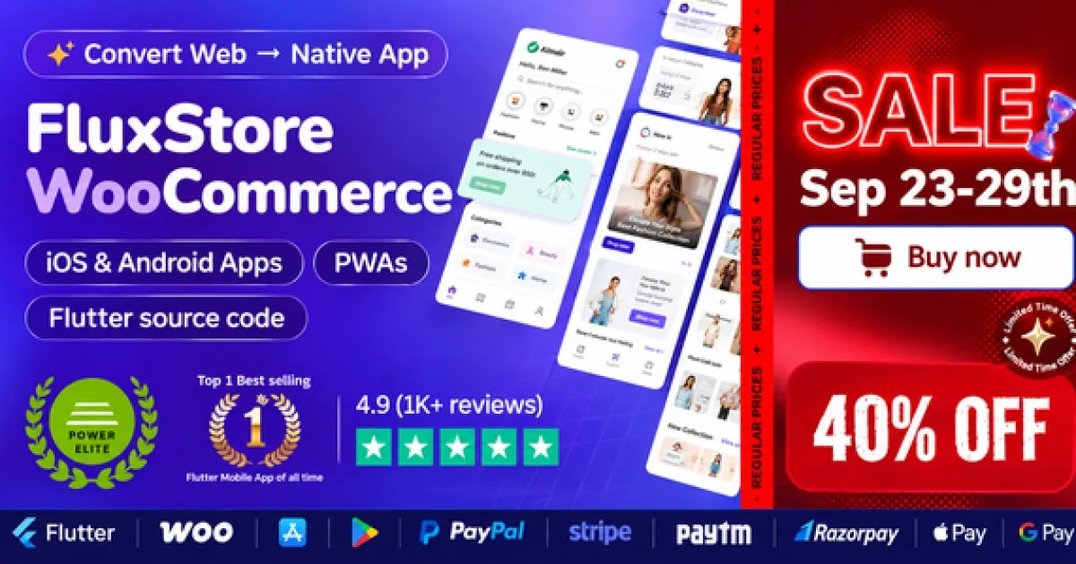 Fluxstore WooCommerce – Flutter E-commerce Full App 