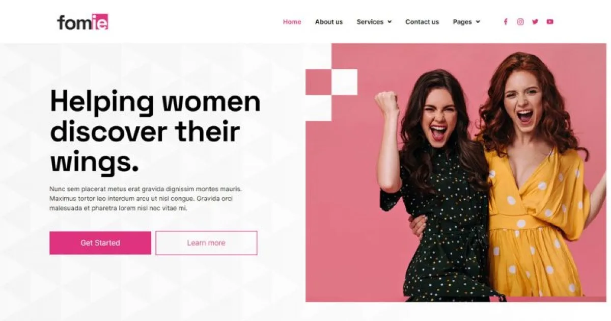 Fomie – Business Woman Elementor Template Kit