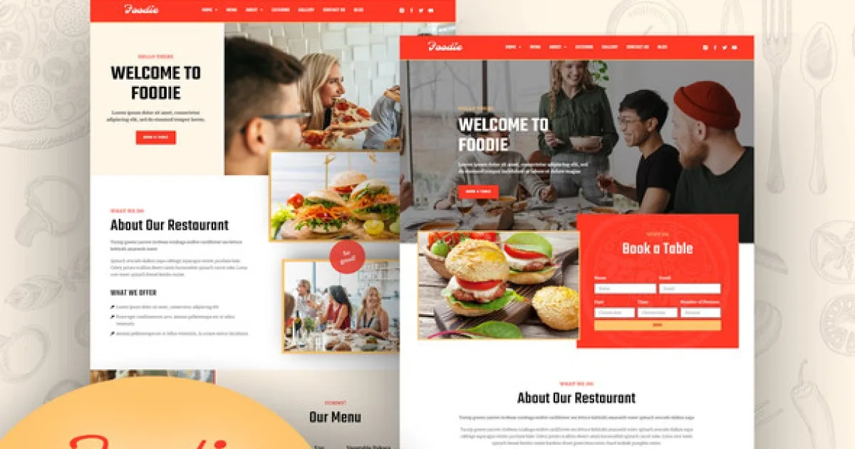Foodie – Fast Food Elementor Template Kit