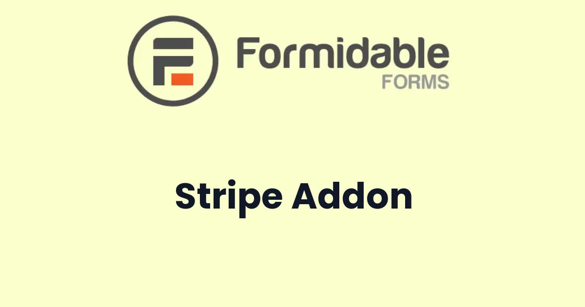 Formidable Forms Stripe
