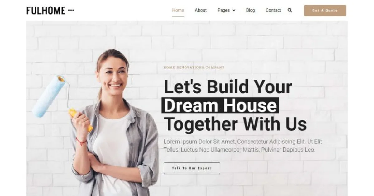 Fulhome – Home Renovations & Repair Company Elementor Pro Template Kit