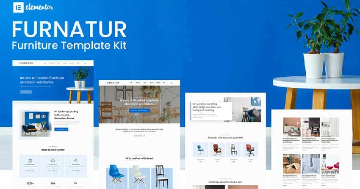 Furnatur – Furniture eCommerce Elementor Template Kit