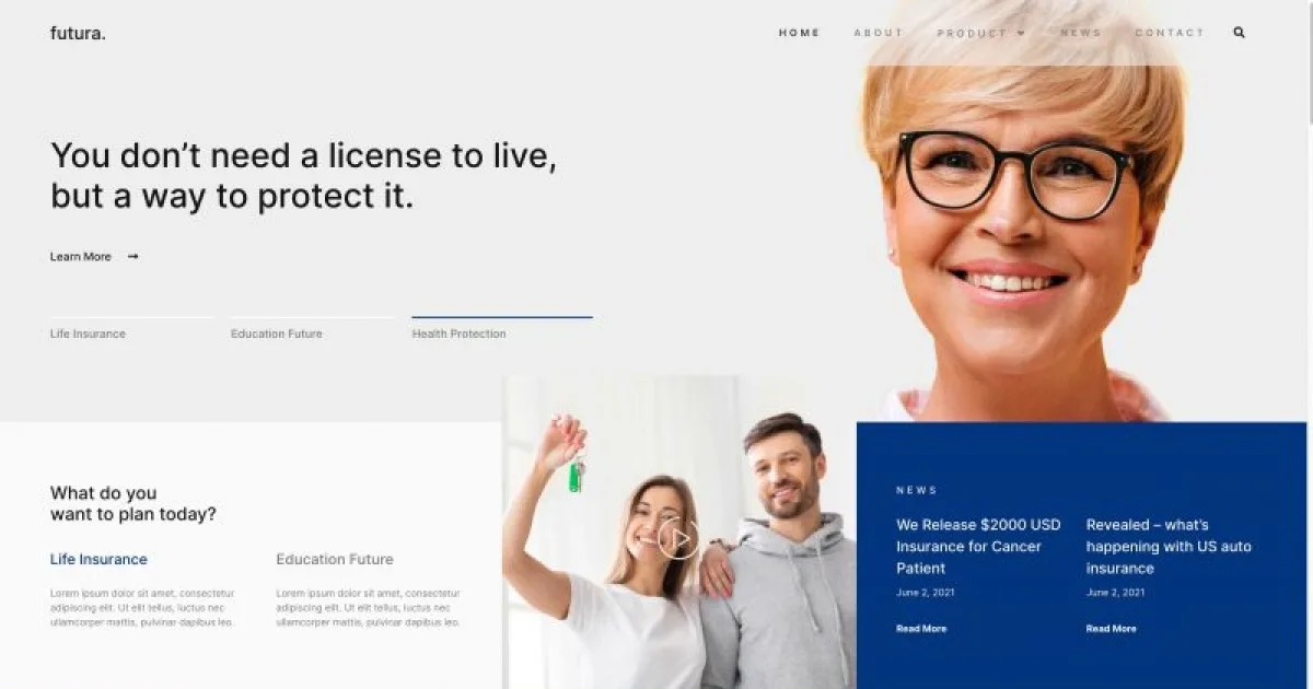 Futura – Insurance Elementor Template Kit