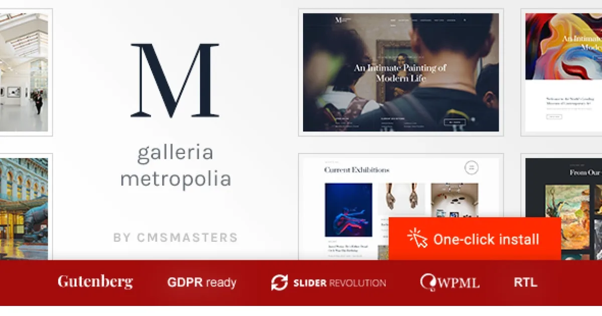 Galleria Metropolia Theme – Art Museum & Exhibition Gallery Theme