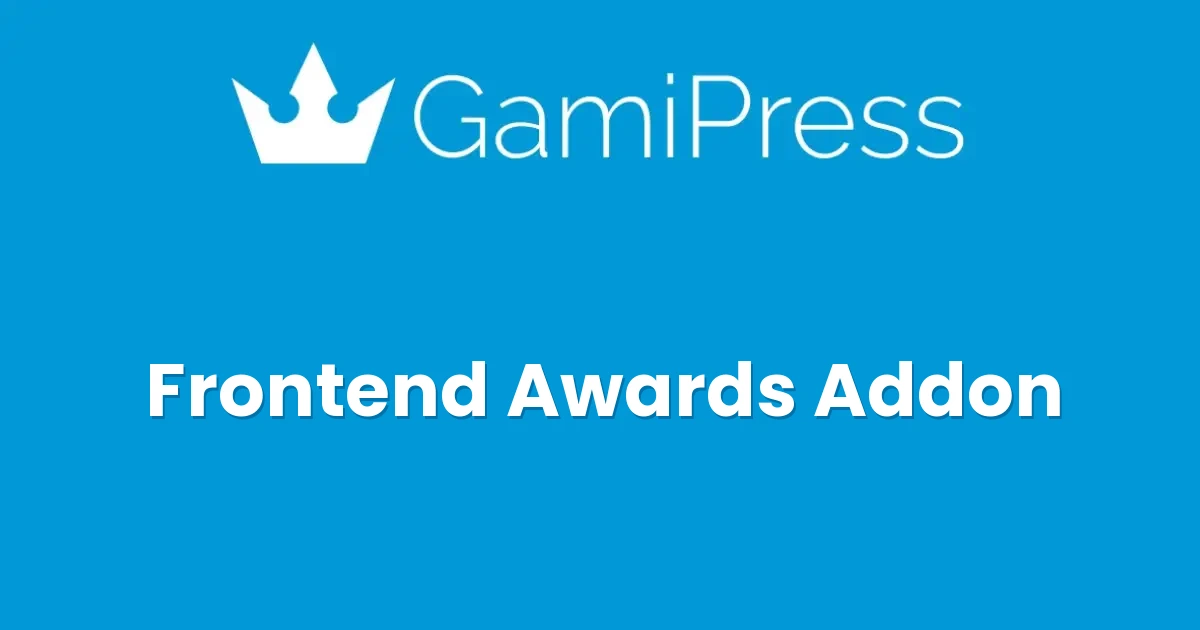 GamiPress Frontend Awards Addon