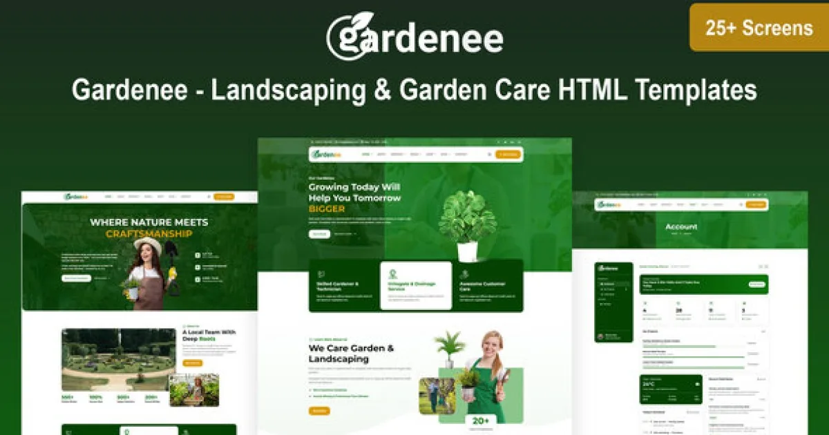 Gardenee – Landscaping & Garden Care HTML Templates