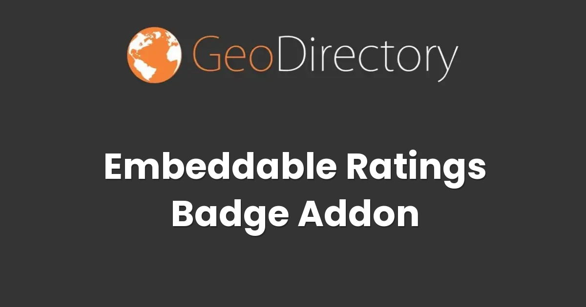 GeoDirectory Embeddable Ratings Badge Addon - Official Release Preview