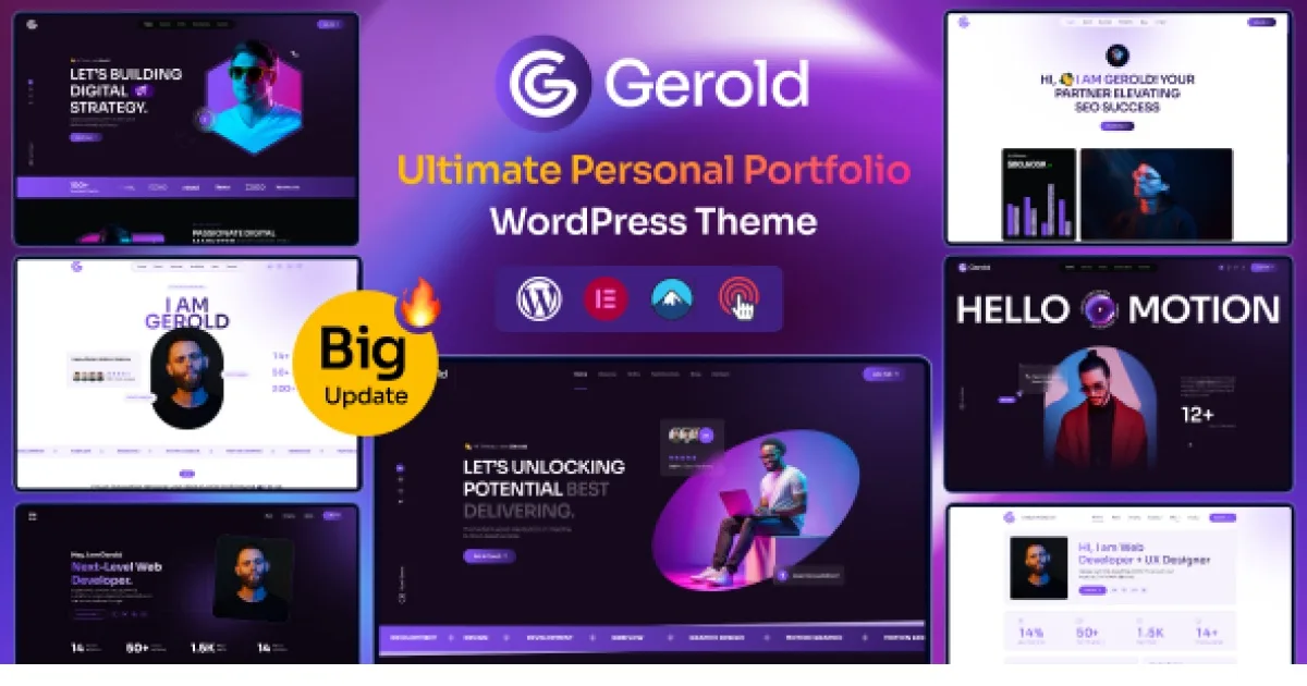 Gerold – Personal Portfolio WordPress Theme 