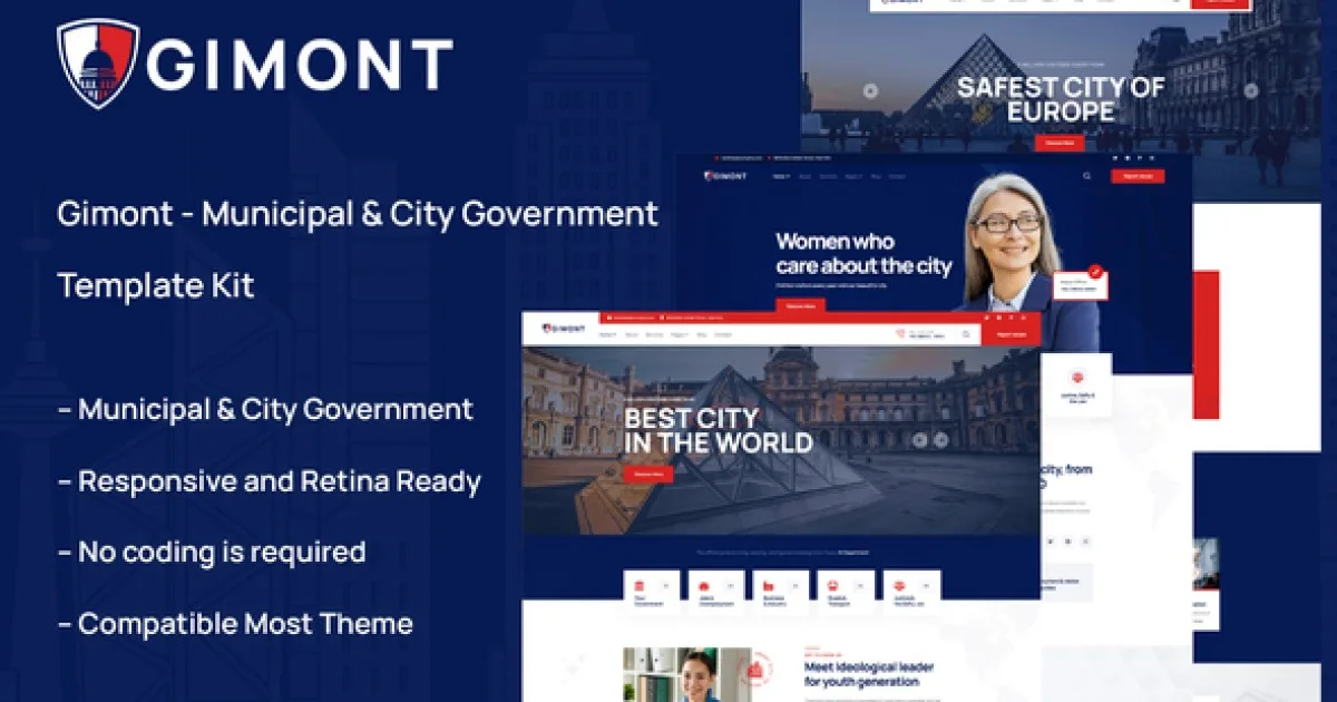Gimont – Municipal & City Government Template Kit