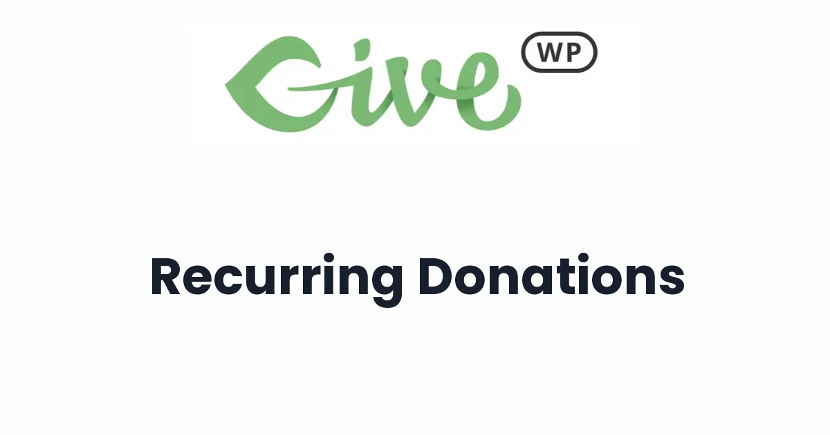 GiveWP Recurring Donations